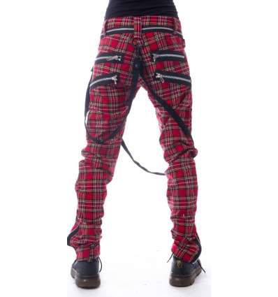 Pantalón Escocés Vincent Cremalleras Correas