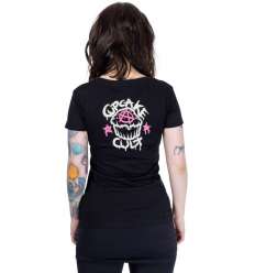 Camiseta Gótica para chica CAT REAPER 2