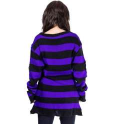 Jersey Gótico para chica ORIANA Morado Negro 2