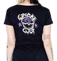 Camiseta para chica SKELLY CAT 2