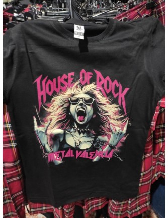 Camiseta para chica  HOUSE OF ROCK - Grito Chica