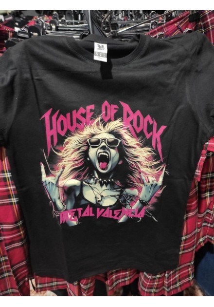 Camiseta para chica  HOUSE OF ROCK - Grito Chica