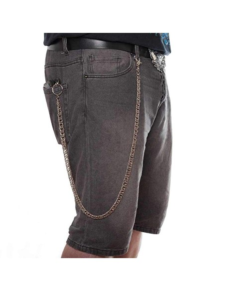 Cadena para Cartera / Llaves Plana Cromada