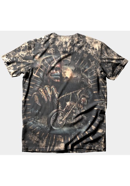 Camiseta Hell Rider Calavera Moto... Camiseta Hell Rider Calavera Moto...