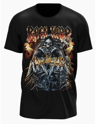 Camiseta Rock Time Calavera