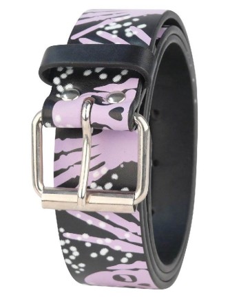 Cinturón Calavera Manos PVC