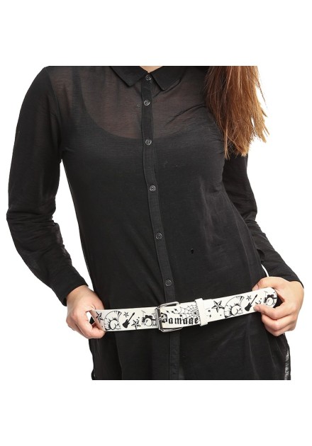 Cinturón Calavera Guitarra Damage...