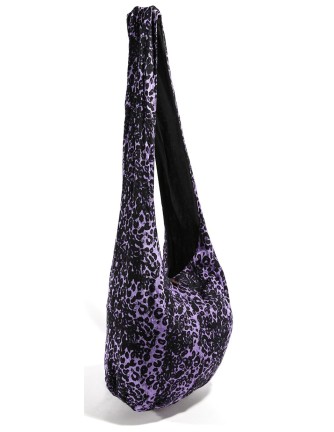 Bolso de tela Leopardo Morado