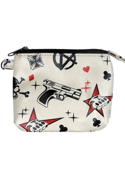 Monedero Calaveras Cartas