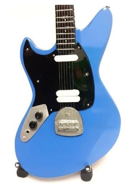 Guitarra Miniatura NIRVANA - Kurt Azul