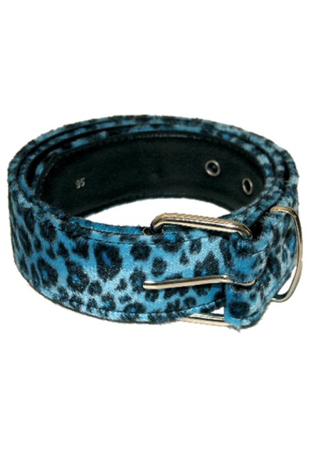 Cinturón Leopardo Azul