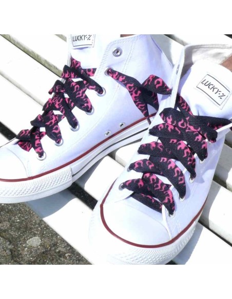 Cordones para Zapatillas Llamas Rosas