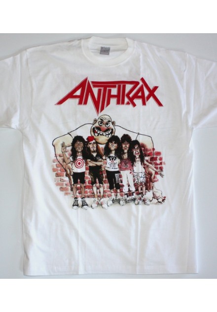 Camiseta ANTHRAX - Caricaturas Blanca