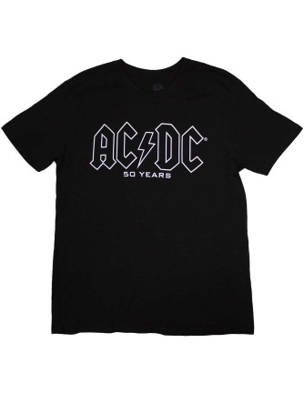 Camiseta ACDC - Logo Historia 50 años