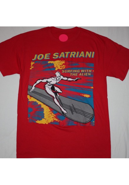 Camiseta JOE SATRIANI - Surfing With The Alien Roja