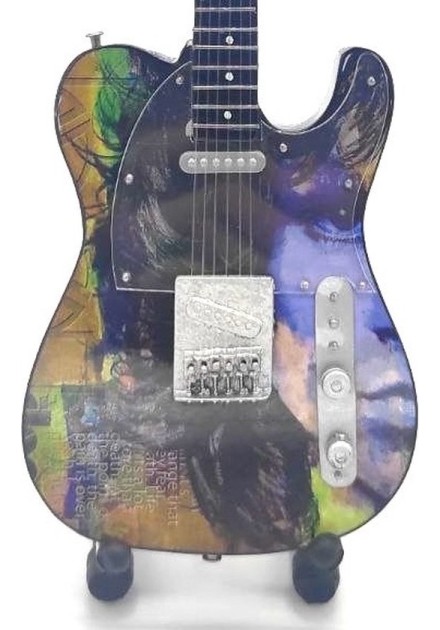 Guitarra Miniatura THE DOORS - Morrison Azul Tribute
