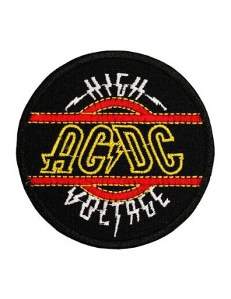 Parche ACDC - Redondo High Voltage Bordado