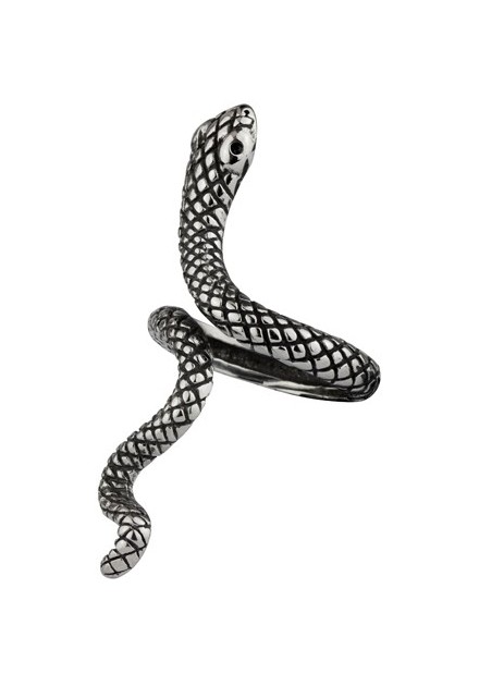 Anillo Serpiente Piedra Acero