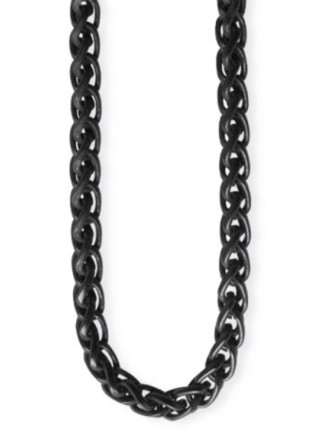 Collar Cadena Redonda Negra Hierro