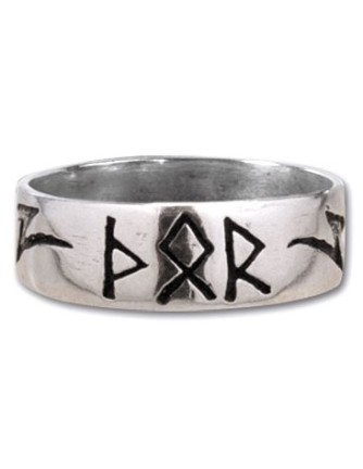 Anillo Runas Thor Acero