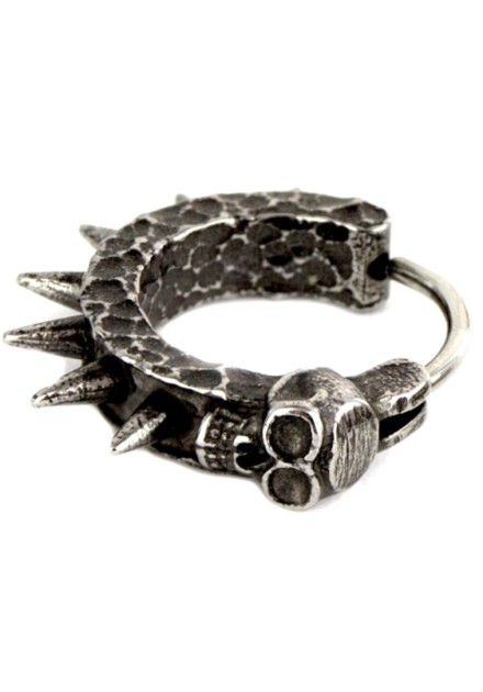 Pendientes Calaveras Pinchos Acero (par)