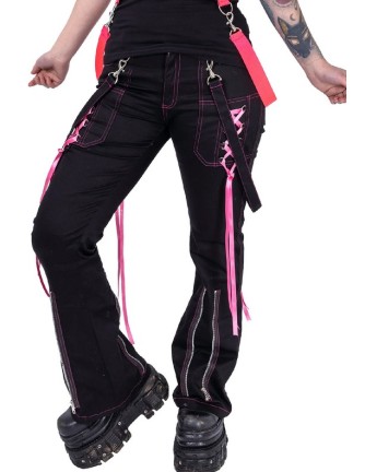 Pantalón para chica FUSE Ajustado Rosa y Negro