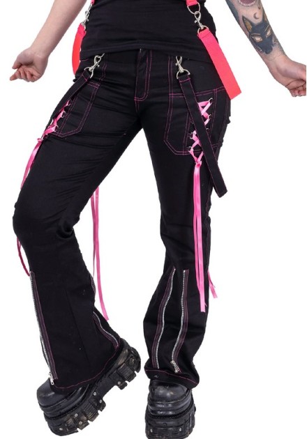 Pantalón para chica FUSE Ajustado Rosa y Negro