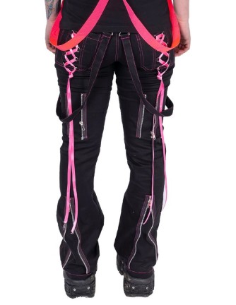 Pantalón para chica FUSE Ajustado Rosa y Negro 2