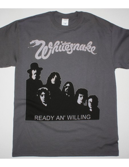 Camiseta WHITESNAKE - Ready And Willing Gris