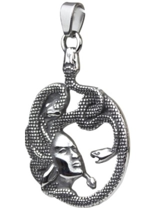 Colgante MEDUSA Serpiente Acero