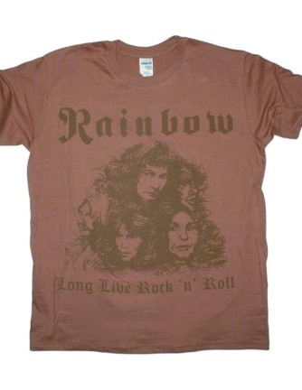 Camiseta RAINBOW - Long Live Rock and Roll Marrón