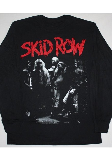 Camiseta SKID ROW - Foto B/N Manga Larga