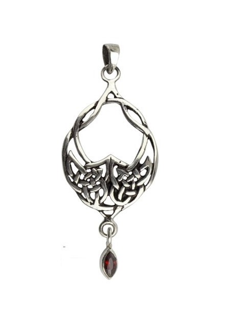 Colgante Nudo Celta Piedra Plata