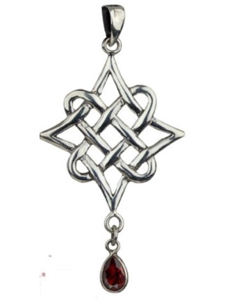 Colgante Nudo Celta Piedra Plata