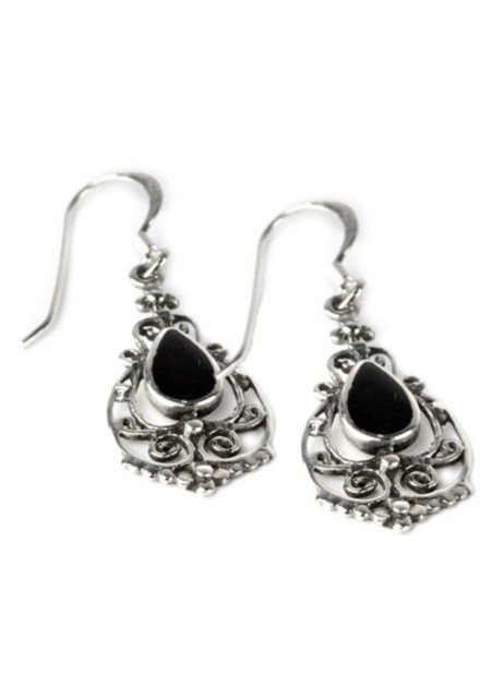 Pendientes Góticos Piedra Plata (par)