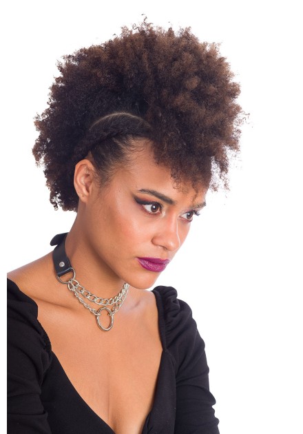 Collar Chocker Slave Aro Cadenas