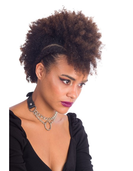 Collar Chocker Slave Aro Cadenas