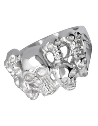 Anillo Calaveras Acero