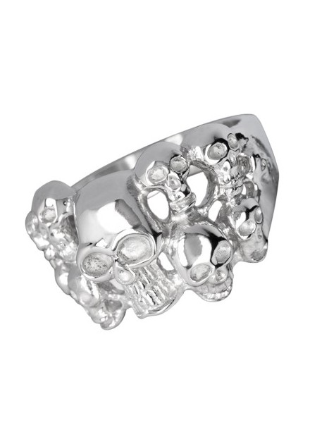 Anillo Calaveras Acero
