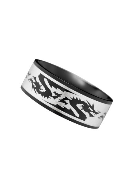 Anillo Dragones Acero