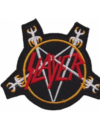 Parche SLAYER  - Pentagram Swords Bordado
