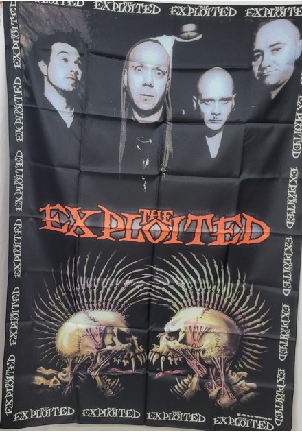 Bandera The Exploited - Foto Calaveras