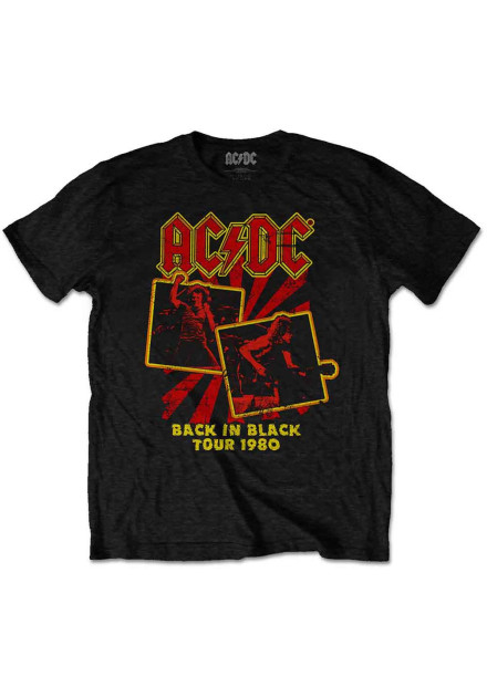 Camiseta ACDC - Back In Black Tour 1980