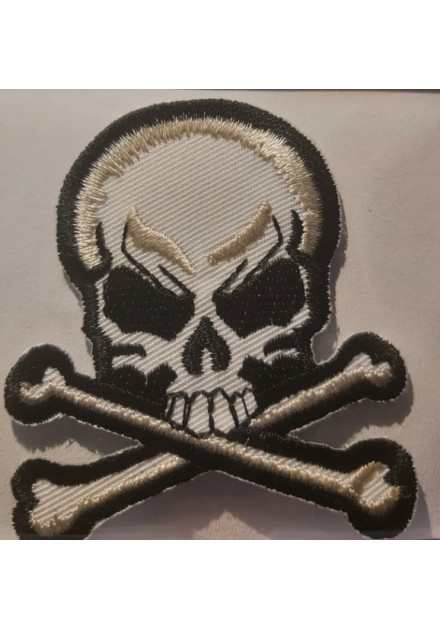 Parche CALAVERA HUESOS - Pirata Bordado