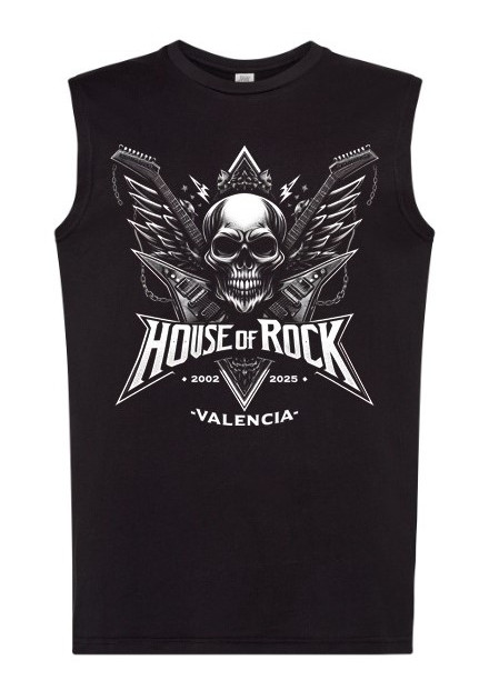 Camiseta HOUSE OF ROCK - Calavera...