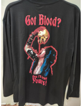 Camiseta WASP - Got Blood Manga Larga 2