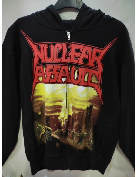 Sudadera NUCLEAR ASSAULT - Game Over con cremallera
