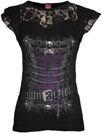 Camiseta Waisted Corset Encaje Chica Spiral 2