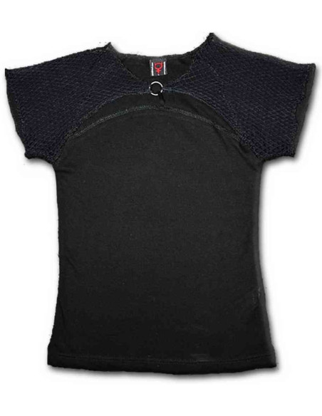 Camiseta para chica Rejilla Hombros Aro Spiral