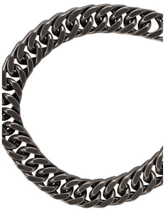 Collar Cadena  Gruesa Acero Envajecido Inox 2